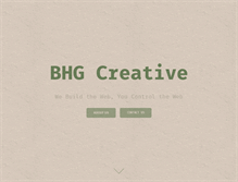 Tablet Screenshot of bhgcreative.com